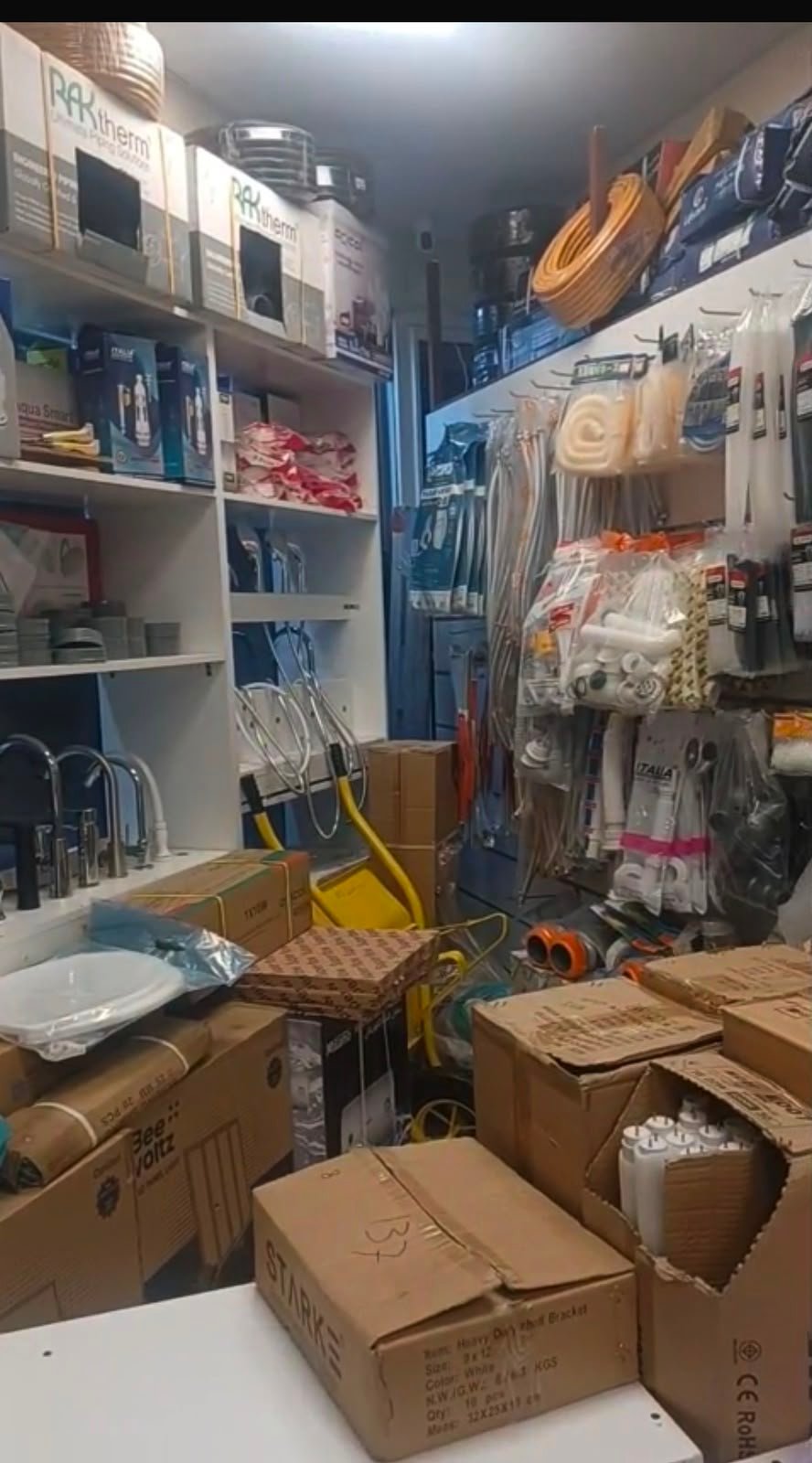 Hardware items shop display